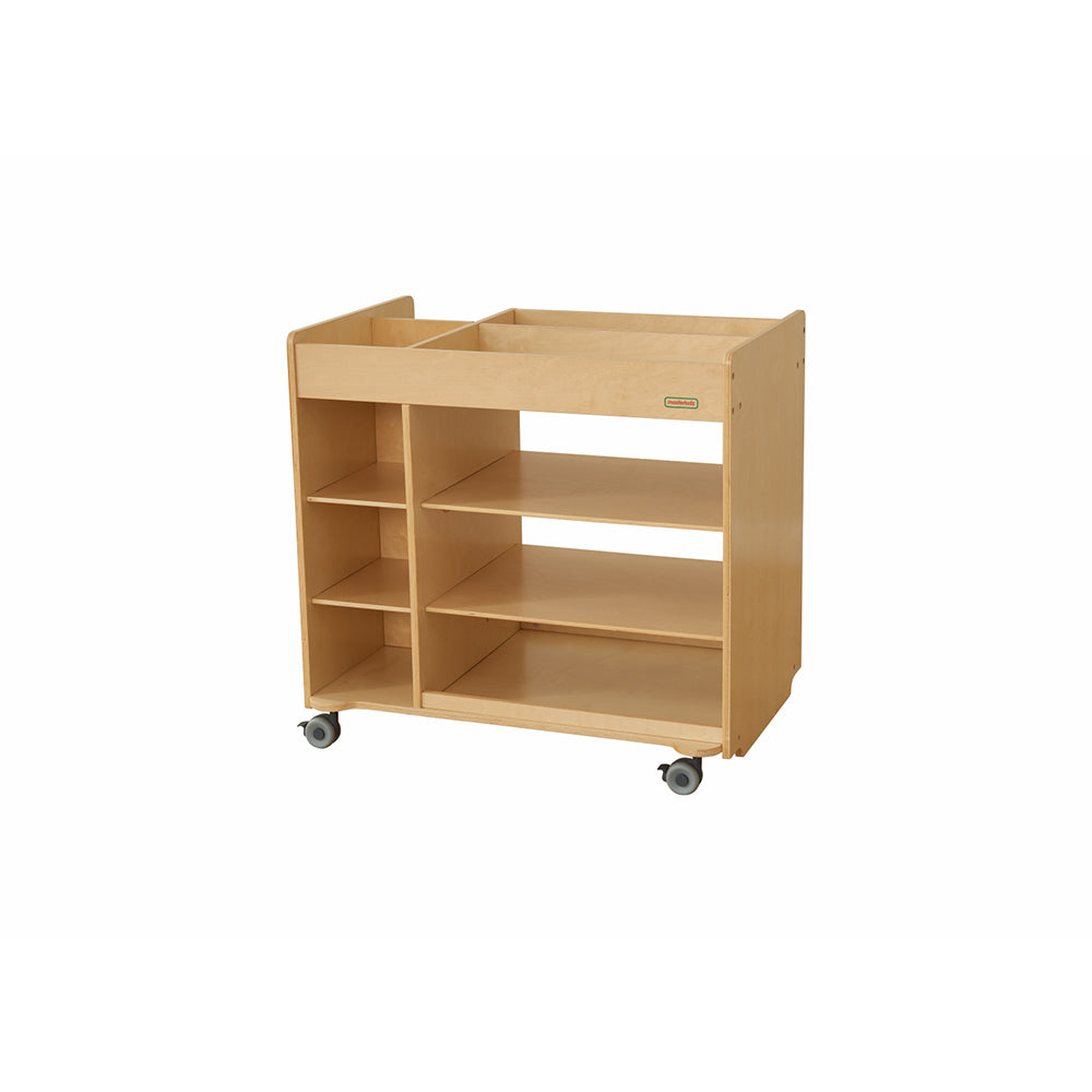 Sturdy birch plywood structure with smooth, cleanable finish.