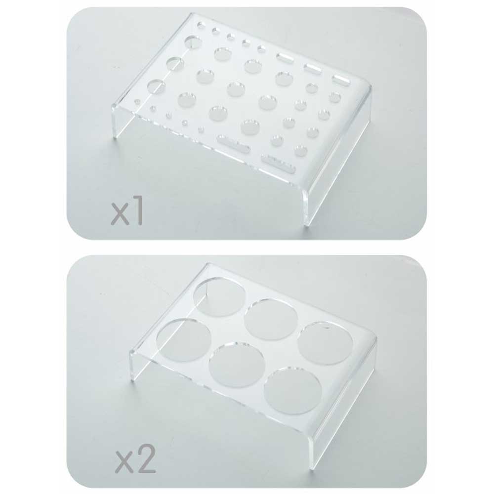 Clear Acrylic Cup, Art & Accessory Stand 3pc