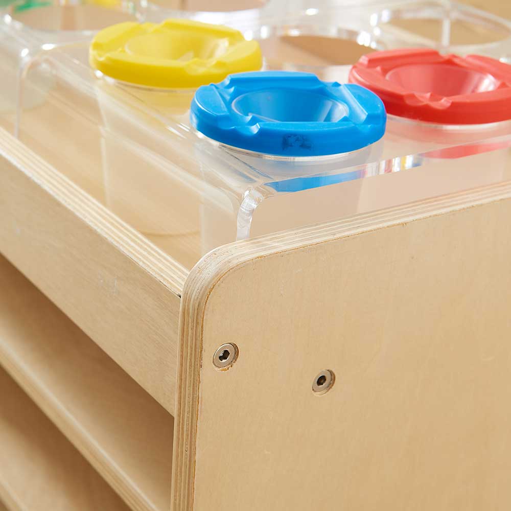 Clear Acrylic Cup, Art & Accessory Stand 3pc