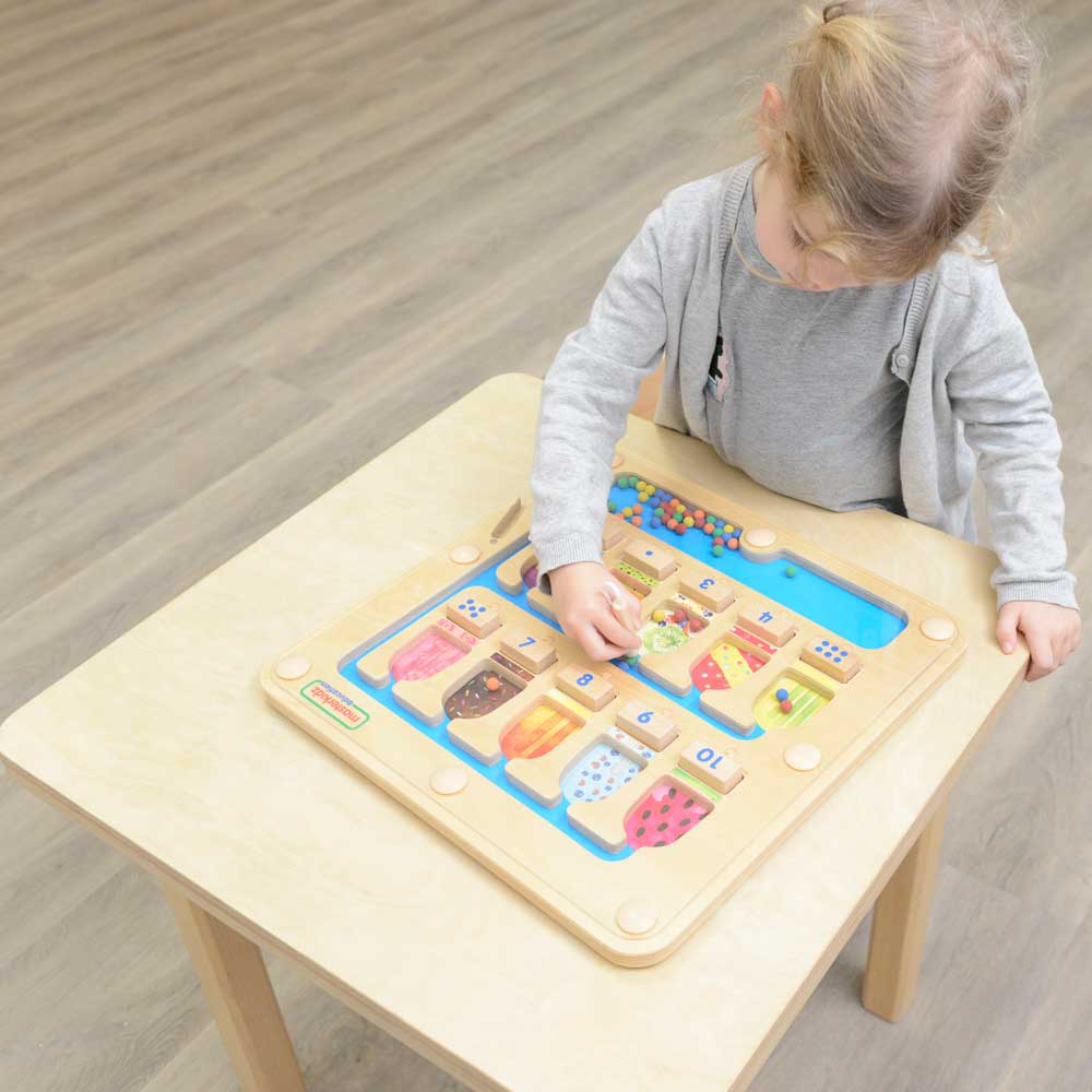 Fine motor skills magnetic counting maze activity