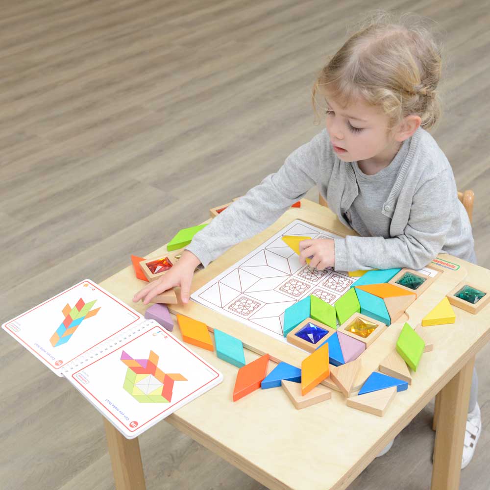 Masterkidz gemstone mosaic tiles learning activity set