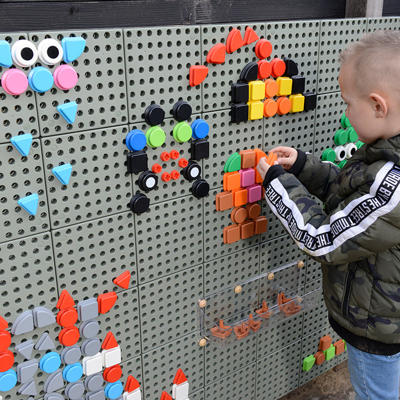 64 pieces of colorful geometric shapes (2 per style per color) from Masterkidz for hands-on STEM activities.