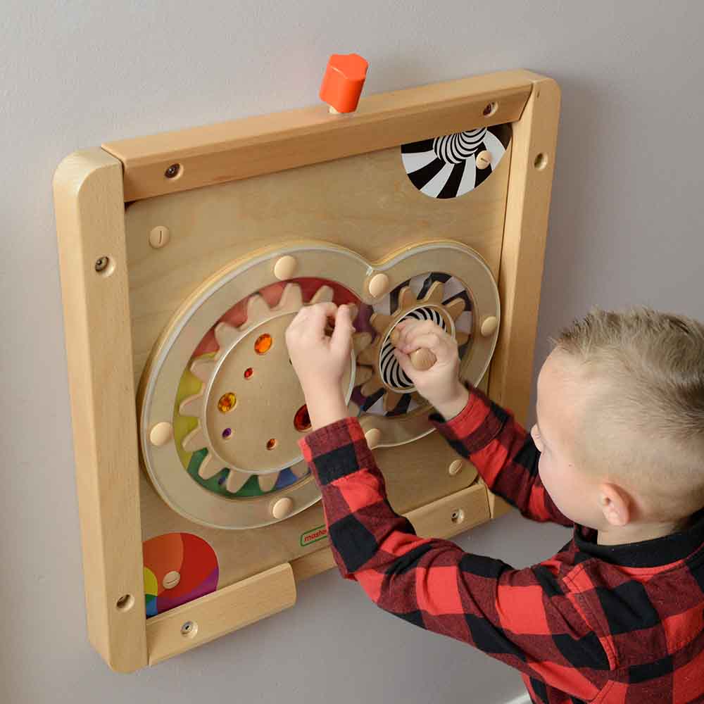 Hand eye coordination training wall element for schools