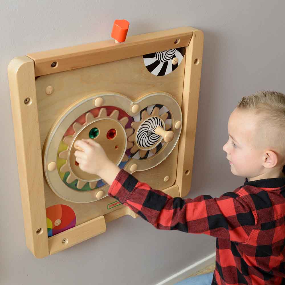 Masterkidz hand coordination gears wall element for children