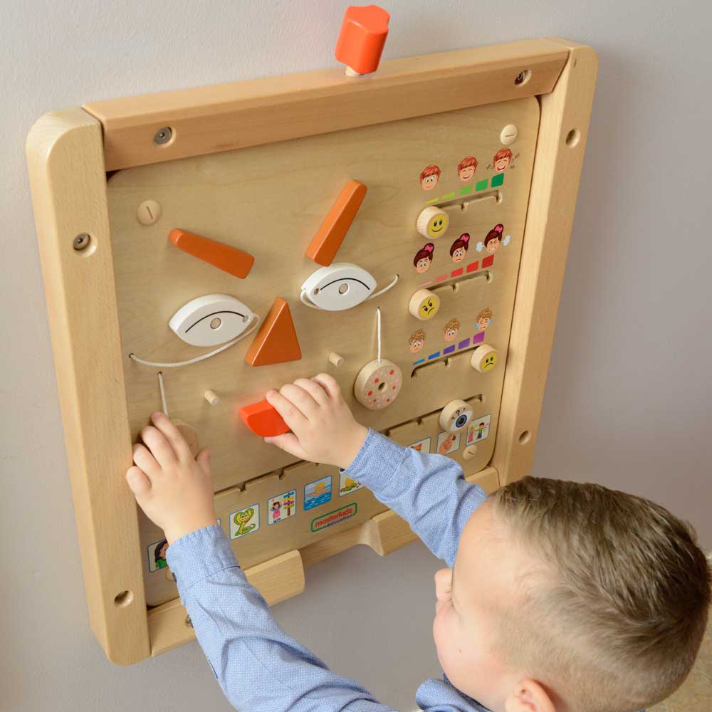 Social emotional learning wall element for preschool classroom