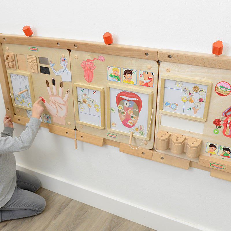 Masterkidz tactile wall elements – develops touch, texture recognition, and fine motor skills