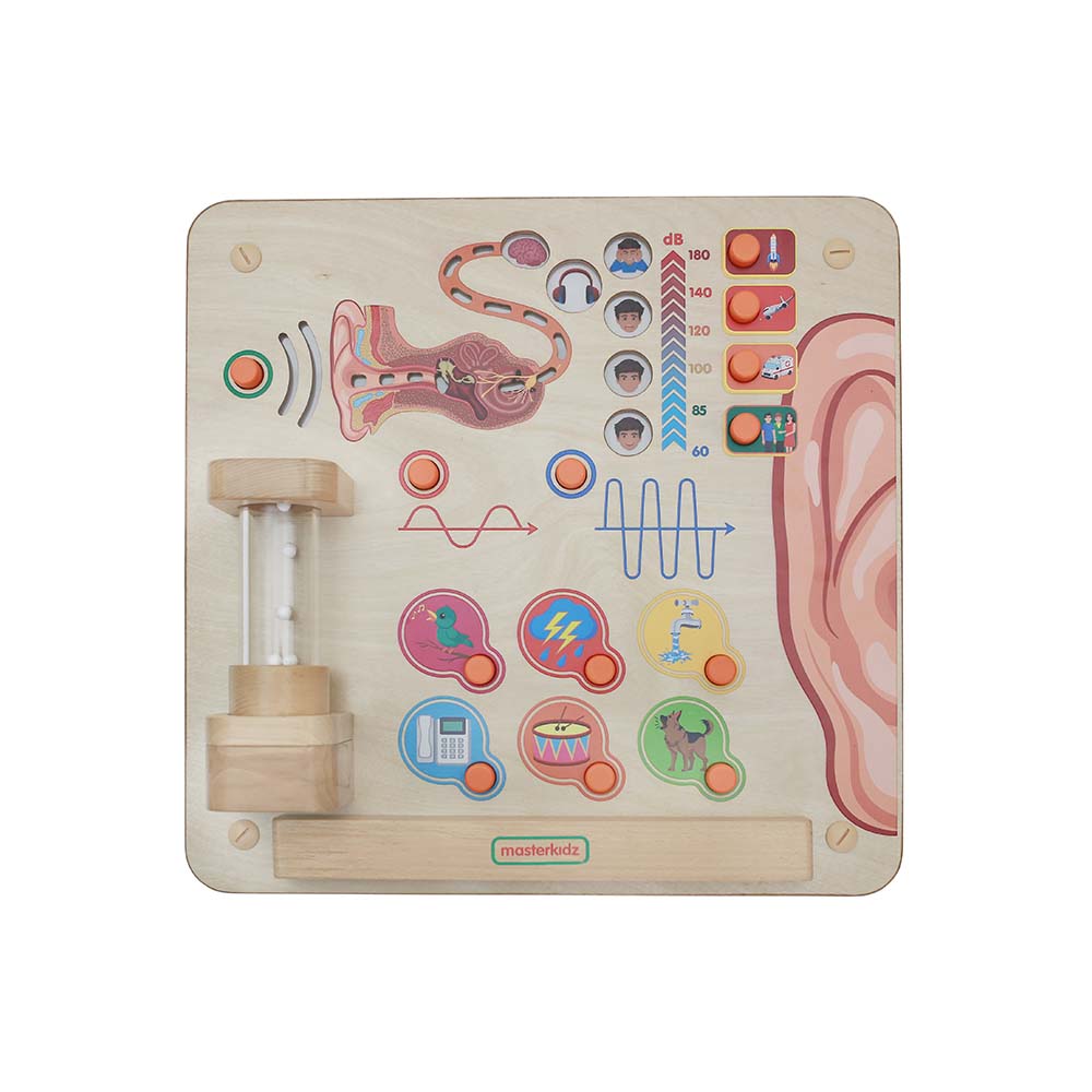 Sense of hearing Montessori wall learning board for kids