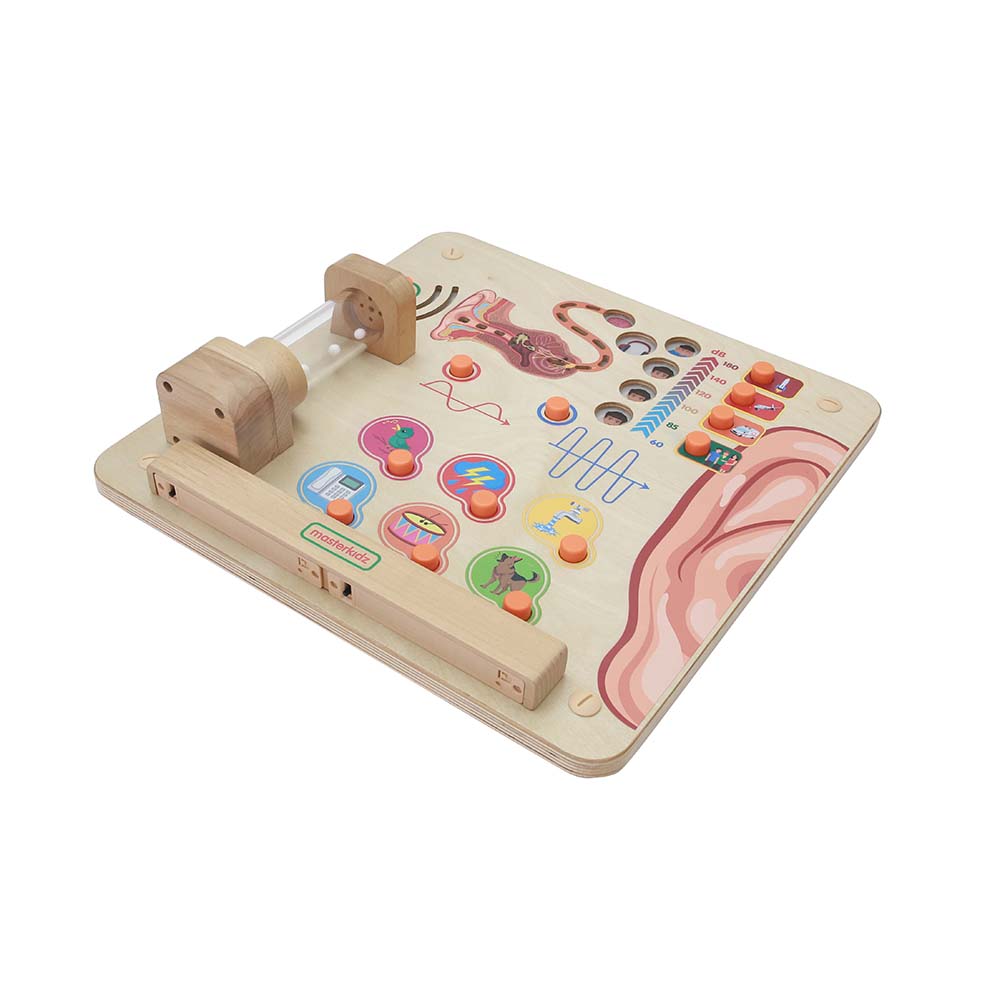 Preschool sound wave learning Montessori wall board