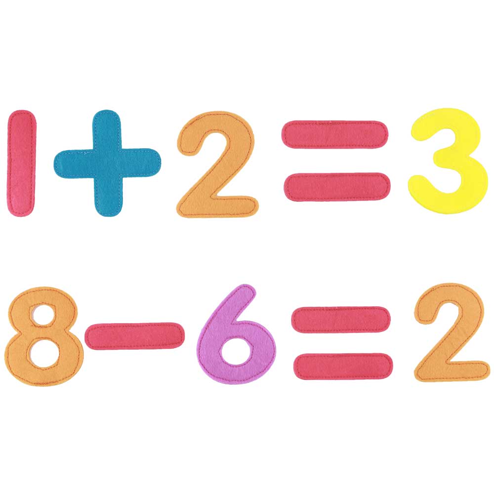 Masterkidz Velcro Numbers set in action during a classroom math activity.