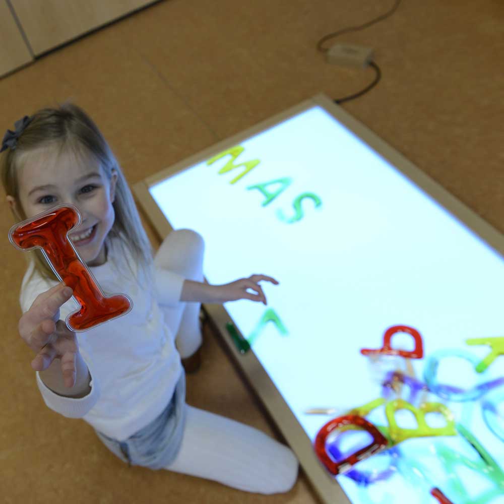 Masterkidz soft uppercase letters and numbers for early education.