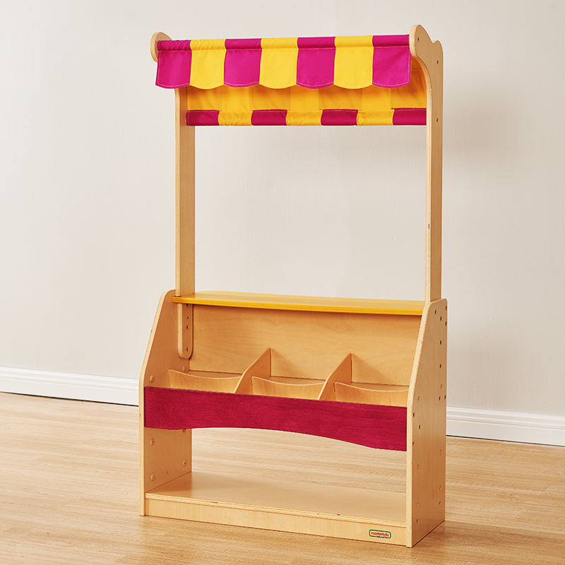 Masterkidz market stall toy designed for kids’ imaginative play.