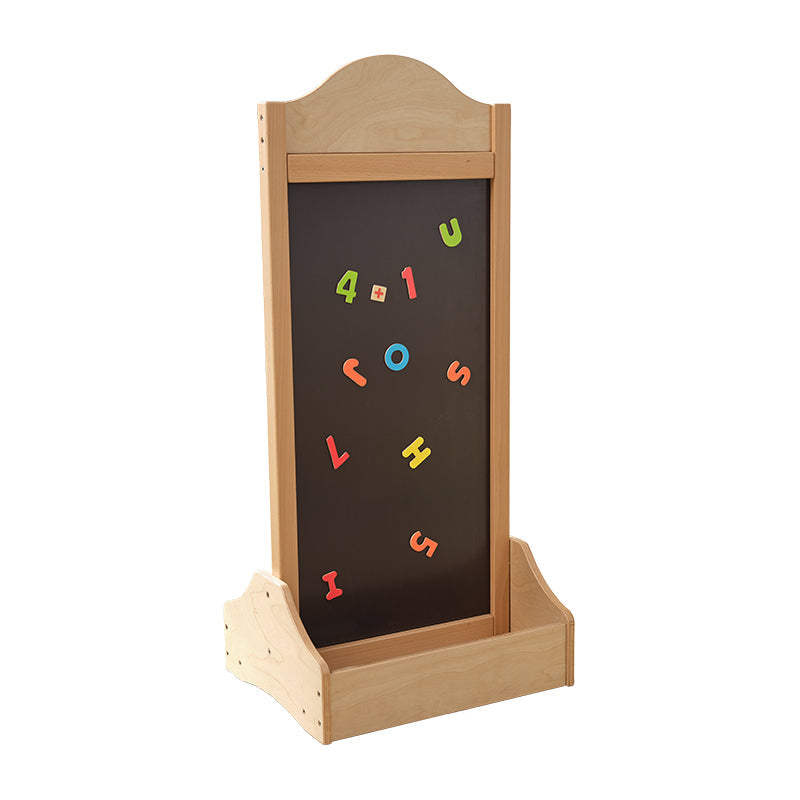 Masterkidz dual-sided dry erase whiteboard and magnetic chalkboard for versatile classroom and business use