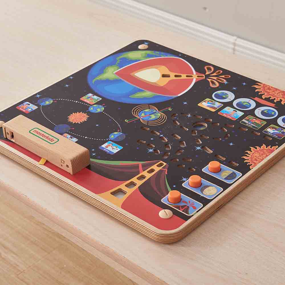 Seasons and day night Montessori learning wall panel