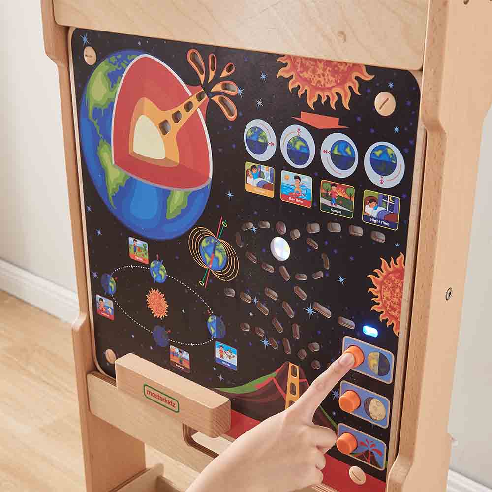 Screen-free STEM earth learning board for preschool