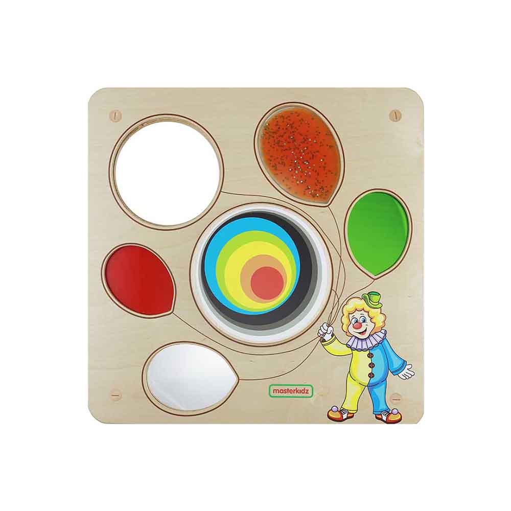 Visual sensory training balloon wall element for kids