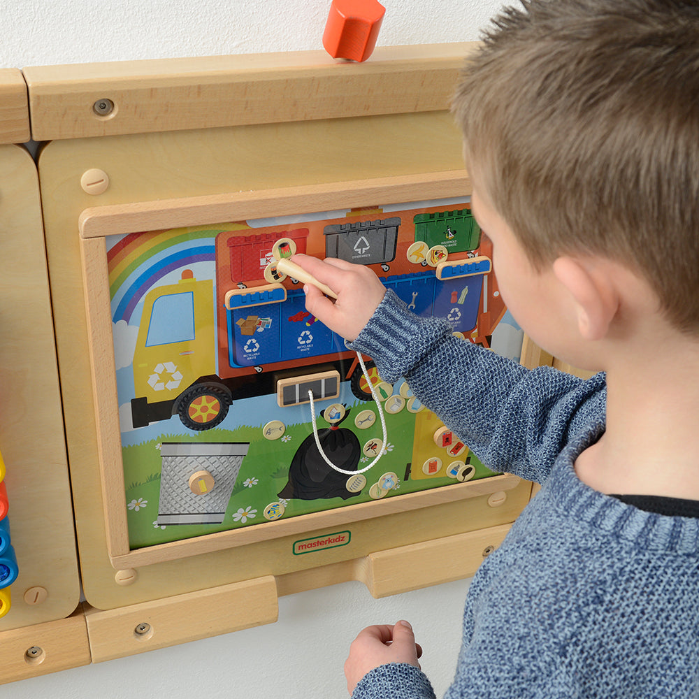 Sustainability education wall board for preschool children