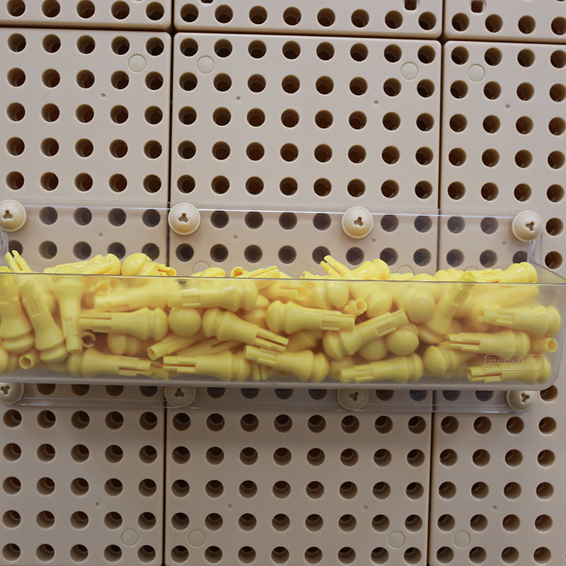 40cm clear storage trays for educational wall systems