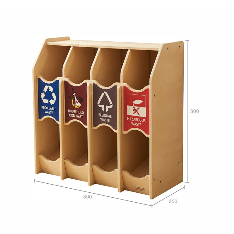 Large 800mm high recycling station ideal for group play.