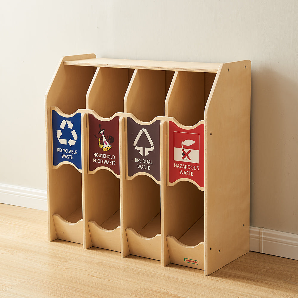 Educational waste classification station for schools and kindergartens.