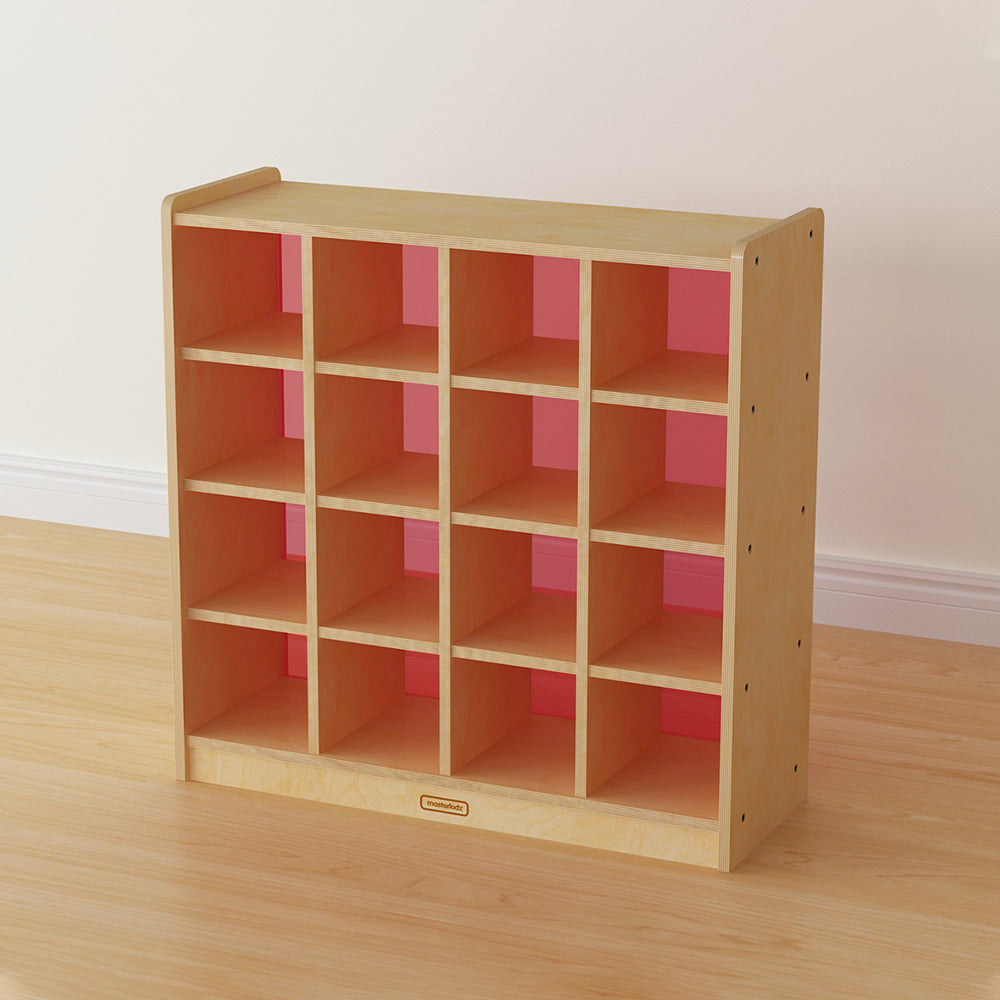 16-compartment storage shelf