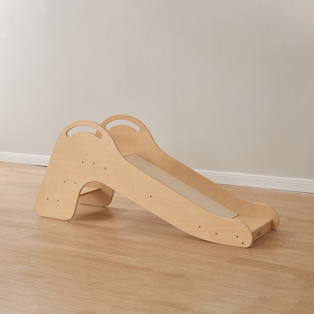 Wooden Montessori stairs and slide for toddlers by Masterkidz