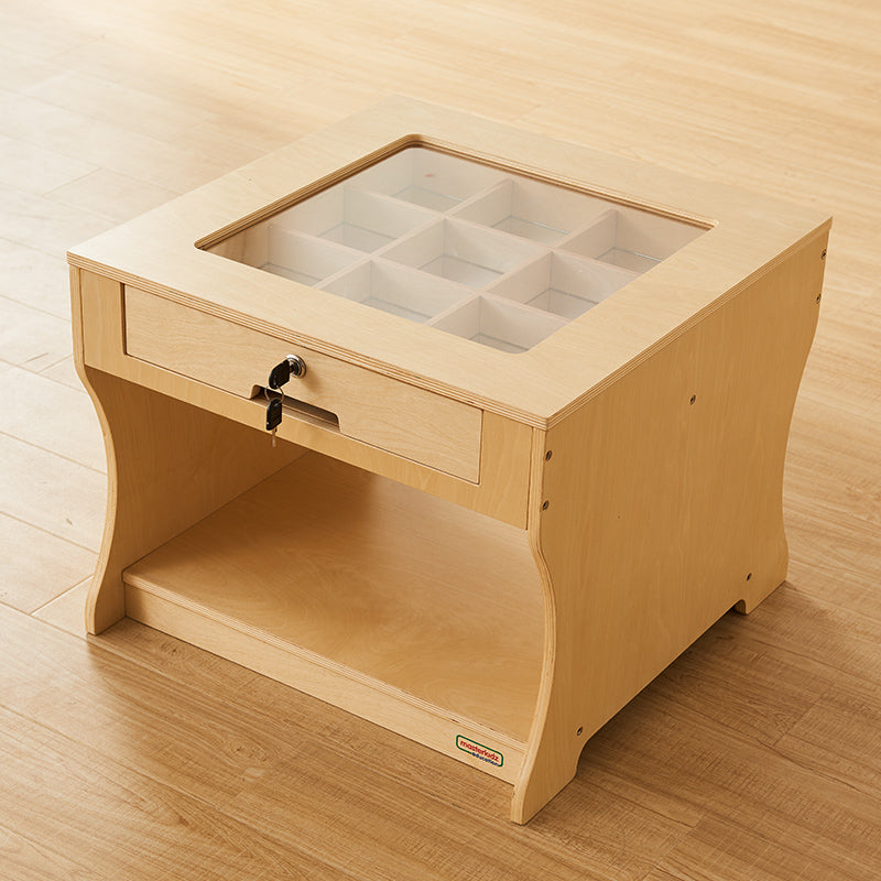 Meticulously rounded edges and smooth plywood surface for child-safe tactile exploration.