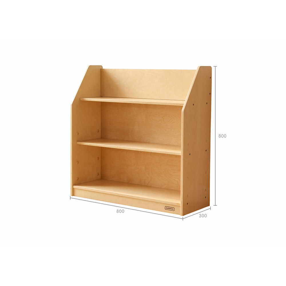 Children using Masterkidz 800H x 800L Display Shelf in classroom and playroom