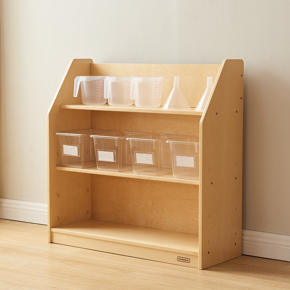 Masterkidz Display Shelf for kids – Sturdy storage for STEM, art, and learning materials