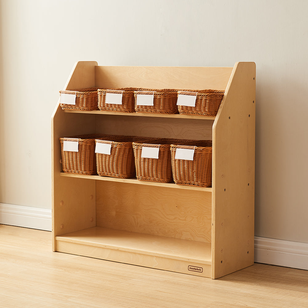 Masterkidz 800H x 800L Wooden Display Shelf – Hands-on learning and creative play organizer