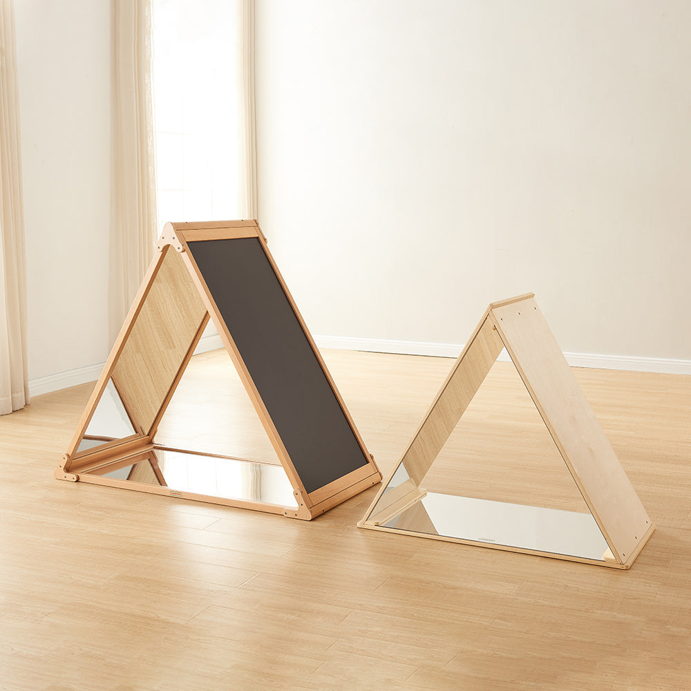 Montessori mirror tent for sensory exploration and discovery