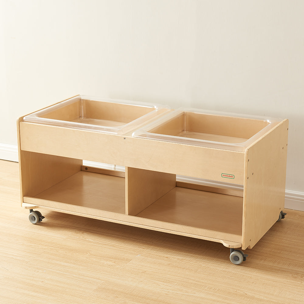 Masterkidz Mobile Discovery: Dual-Zone Sand &amp&Water Sensory Station