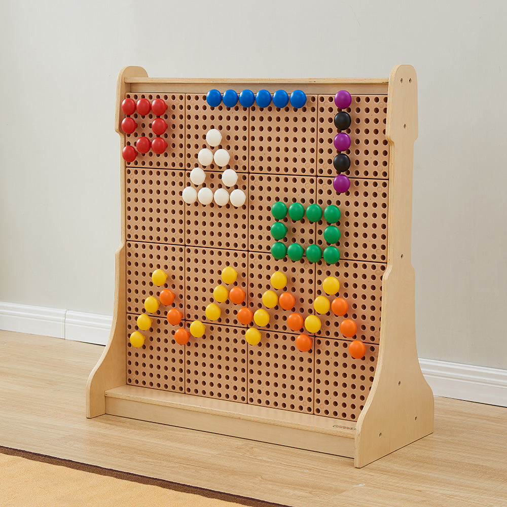 Movable STEM activity wall for early engineering play