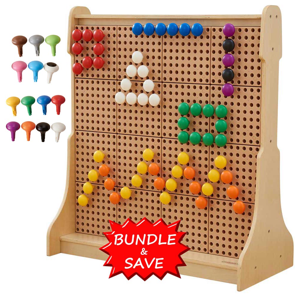 Free Standing Toddler STEM Wall