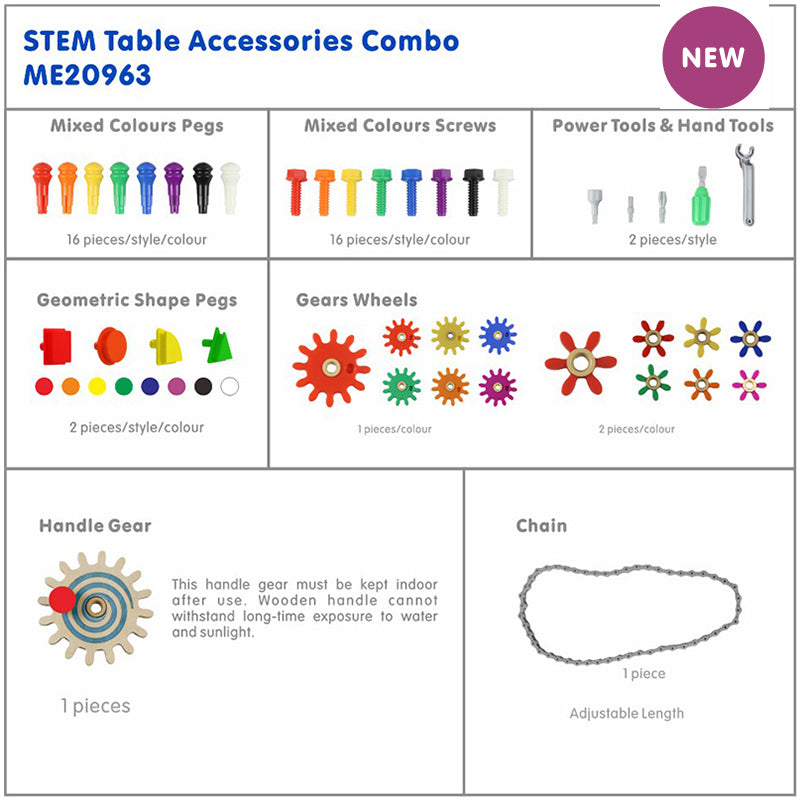 STEM Table Starter Set with essential tools for early STEM learning