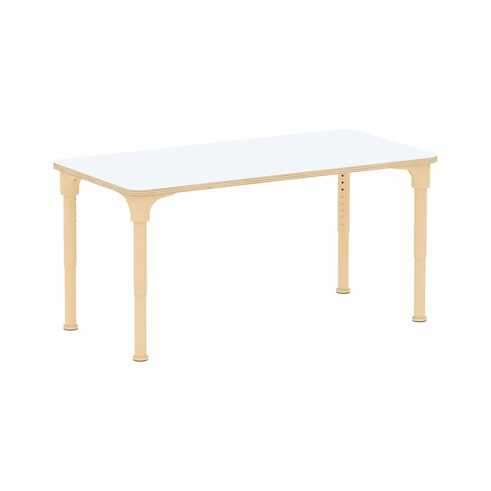 Masterkidz Adjustable Rectangular Kids Study Desk – Metal Legs, 380-580mm Height