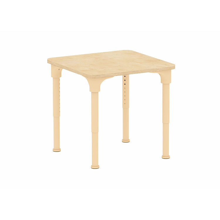 Masterkidz Alec Series Adjustable Square Kids Desk – Metal Legs, 380-580mm Height