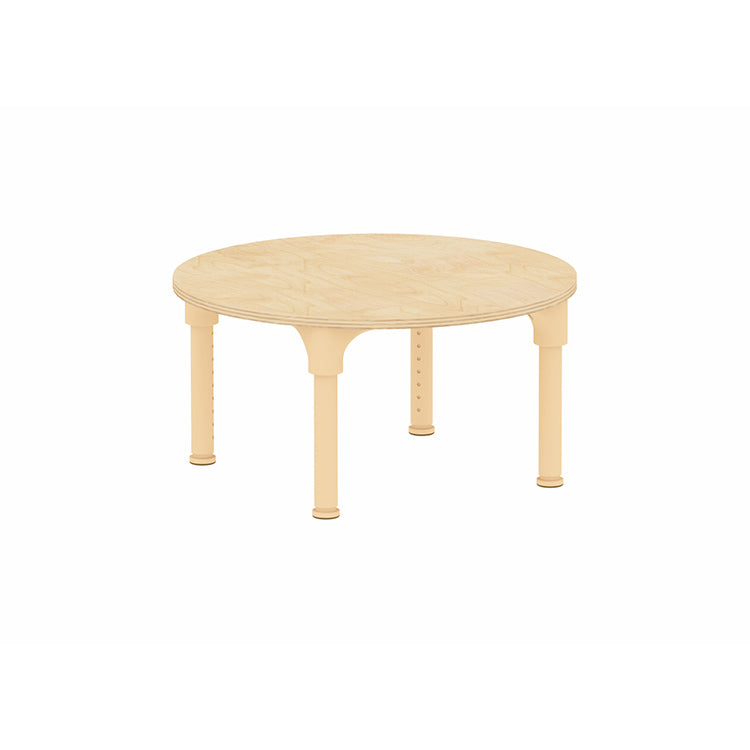 Masterkidz Alec Series Adjustable Round Kids Desk – Metal Legs, 380-580mm Height