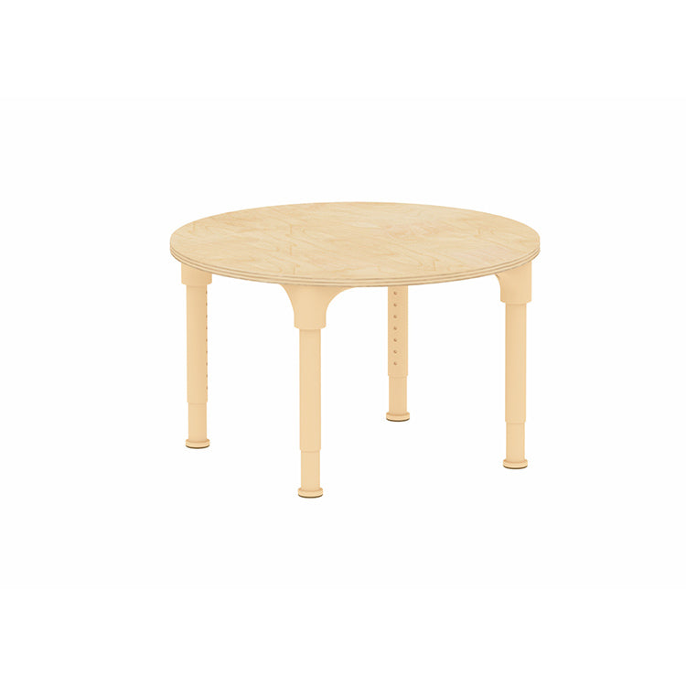 Masterkidz Alec Series Adjustable Round Kids Desk – Metal Legs, 380-580mm Height
