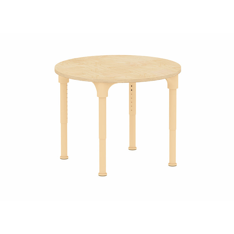 Masterkidz Alec Series Adjustable Round Kids Desk – Metal Legs, 380-580mm Height