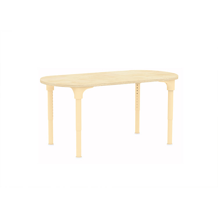 Masterkidz Alec Series Adjustable Oval Kids Desk – Metal Legs, 380-580mm Height