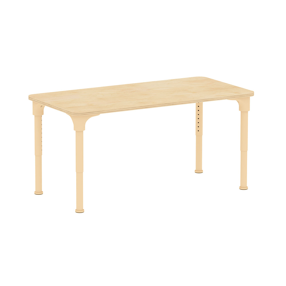 Masterkidz Adjustable Rectangular Kids Study Desk – Metal Legs, 380-580mm Height