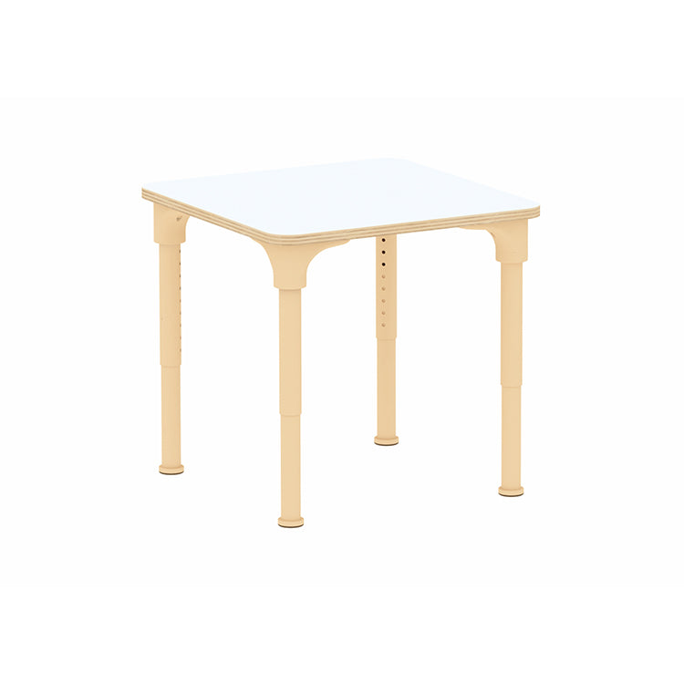 Masterkidz Alec Series Adjustable Square Kids Desk – Metal Legs, 380-580mm Height