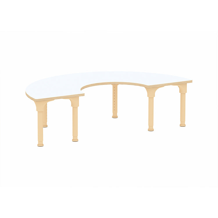 Masterkidz Alec Series Adjustable Crescent Kids Desk – Metal Legs, 380-580mm Height