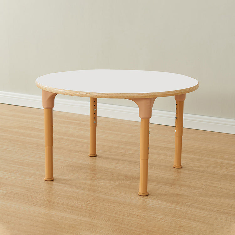 Close-up of desk edge with smooth rounded corners and child-safe finish