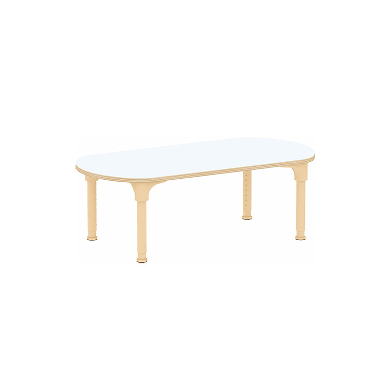 Masterkidz Alec Series Adjustable Oval Kids Desk – Metal Legs, 380-580mm Height