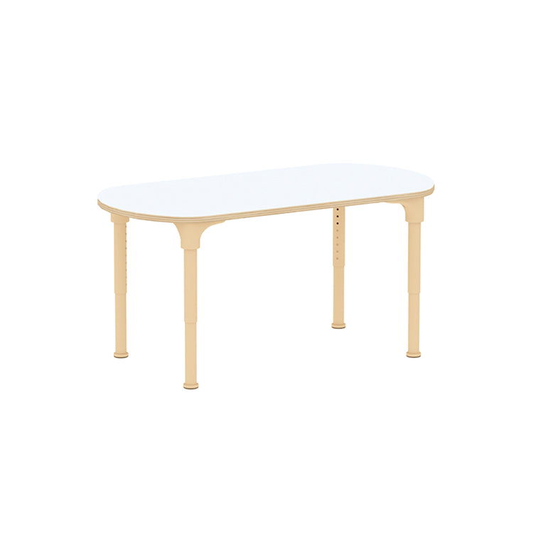 Masterkidz Alec Series Adjustable Oval Kids Desk – Metal Legs, 380-580mm Height