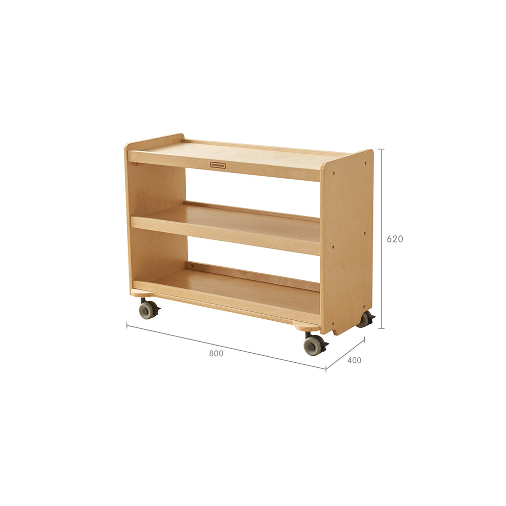 620H x 800L Open Back Mobile Shelving Unit