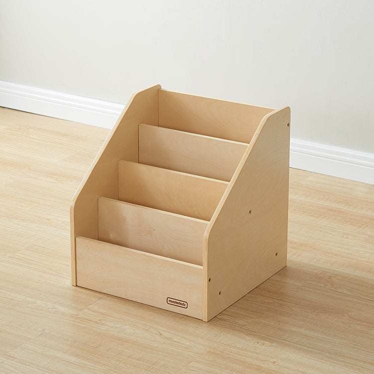 Children organizing books on Masterkidz Book Rack – Early Learning Storage