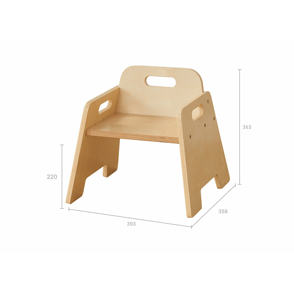 Toddler playroom wooden seat set Masterkidz