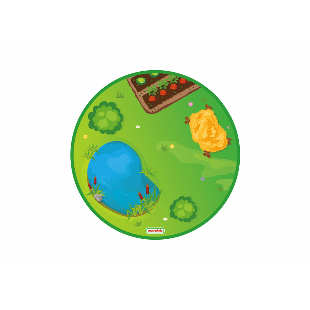 Farm-themed playroom rug by Masterkidz